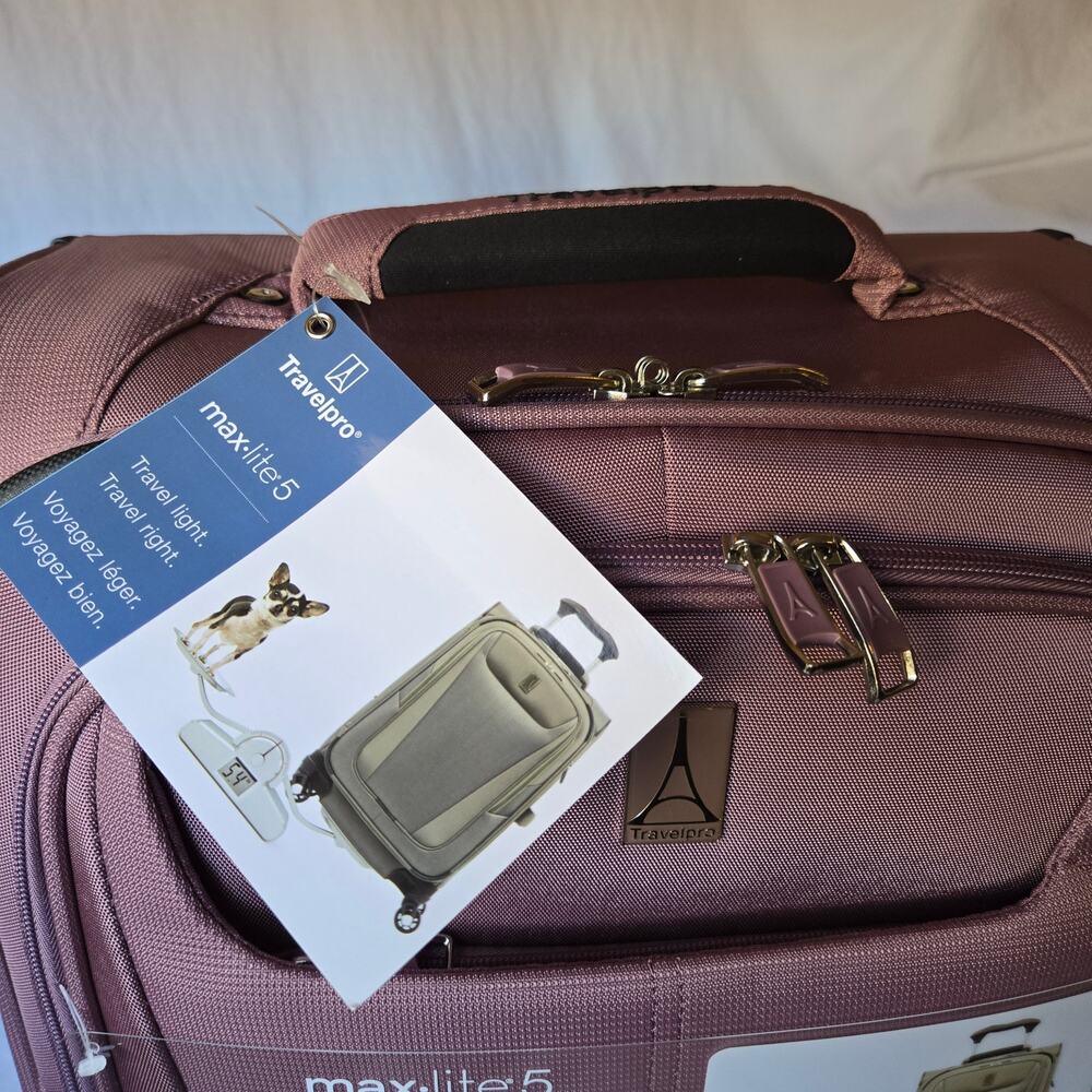 Travelpro Maxlite 5 22 Expandable Carry-on Rollaboard BNWT RARE color - Picture 8 of 9